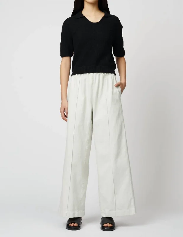 Can't Miss Wide Leg Denim Pants In Moon