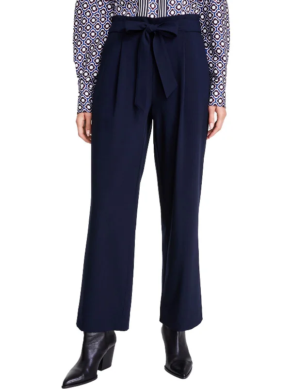 Price Meltdown Womens Belted Paperbag Wide Leg Pants