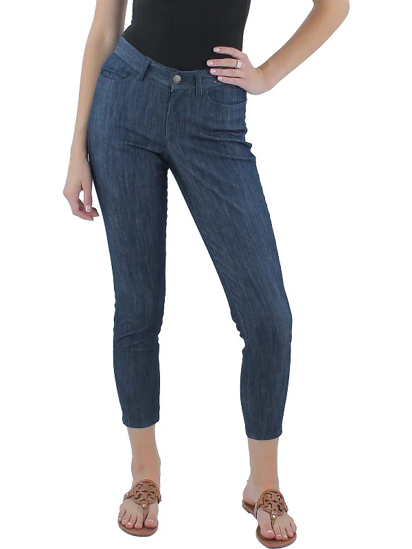 Bargain Blast Womens Cropped Mid-Rise Skinny Pants