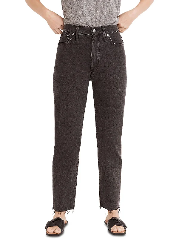 Final Sale Womens Denim Pockets Straight Leg Jeans