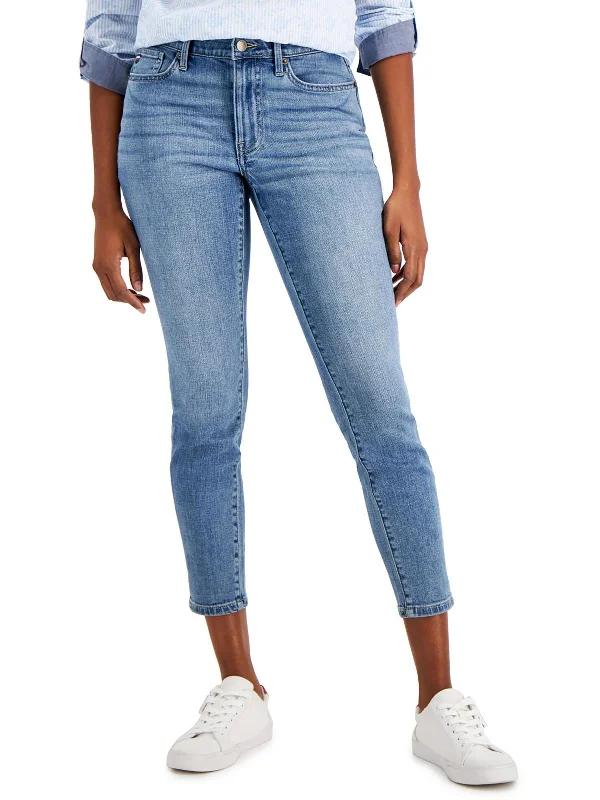 Customer Appreciation Sale Womens High Rise Cropped Ankle Jeans