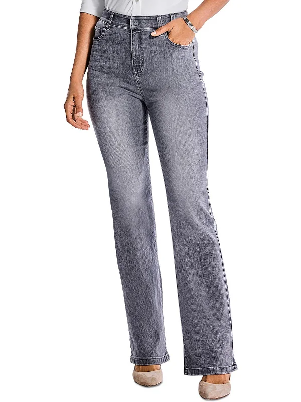 Amazing Deals Womens High Rise Knit Bootcut Jeans
