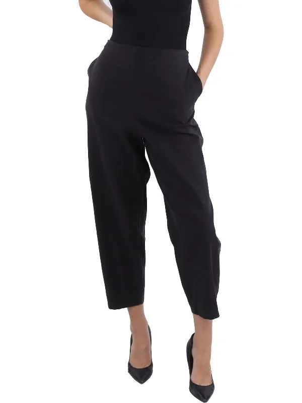 Don't Miss Womens High Rise Knit Cropped Pants