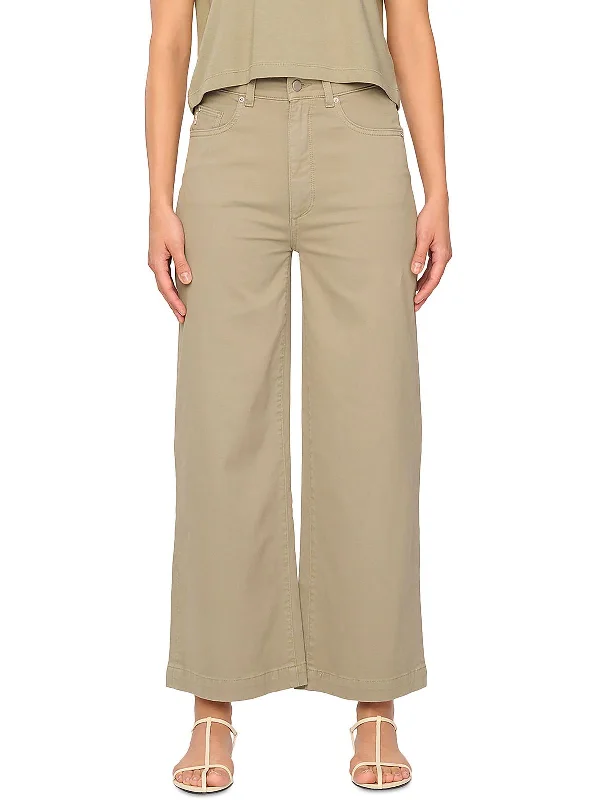 Midnight Madness Womens High Rise Knit Wide Leg Pants