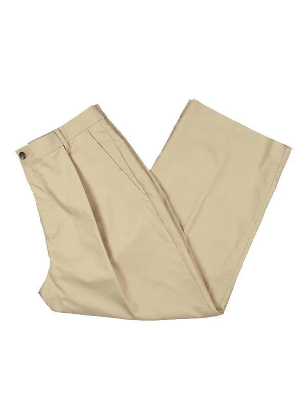 Limited Quantity Womens High Rise Pleated Wide Leg Pants