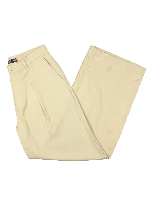 Limited Edition Womens High Rise Pleated Wide Leg Pants