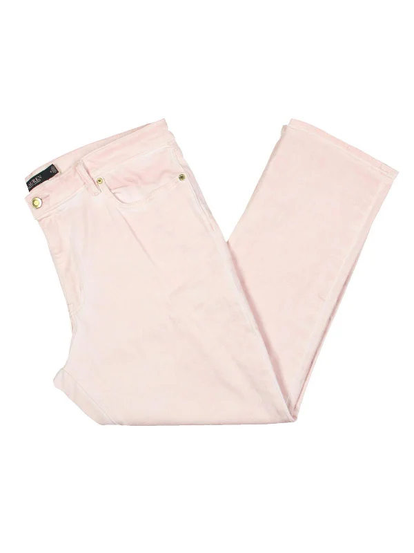 Don’t Miss Out Womens High Rise Stretch Straight Leg Jeans