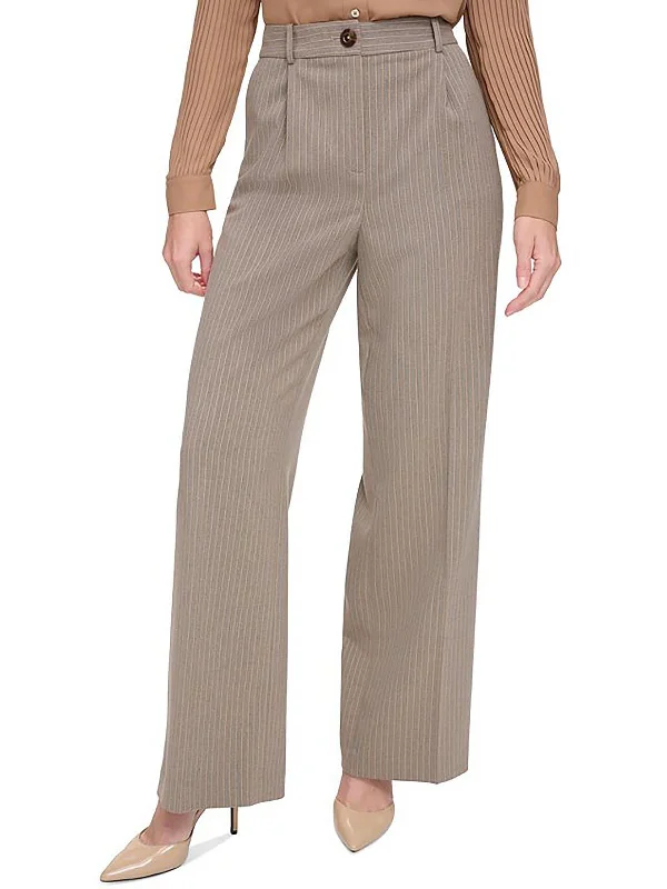 Markdown Madness Womens High Rise Wide Leg Trouser Pants
