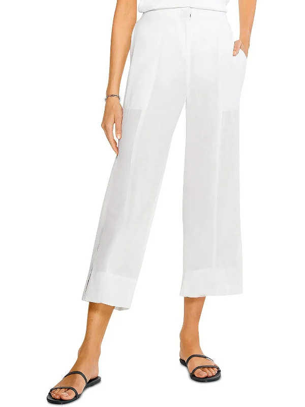 Special Discount Womens Linen Relaxed Fit Wide Leg Pants