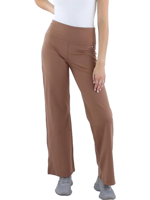 Final Markdown Womens Logo Stretch Flared Pants