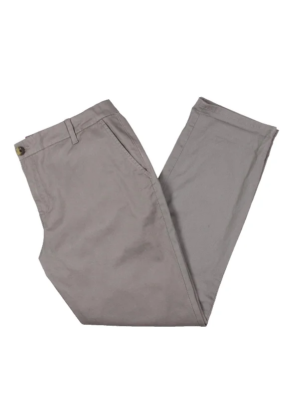 Price Slash Womens Mid Rise Cuffed Straight Leg Pants