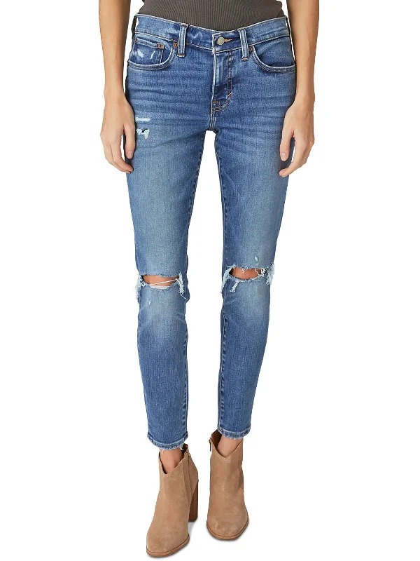While Supplies Last Womens Mid Rise Medium Wash Skinny Jeans