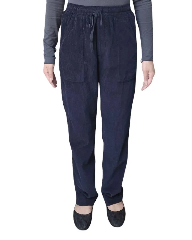 Stock Clearance Women's Peyou Woven Pants In Midnight