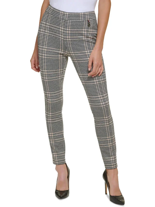Mega Deal Womens Stretch Houndstooth Skinny Pants