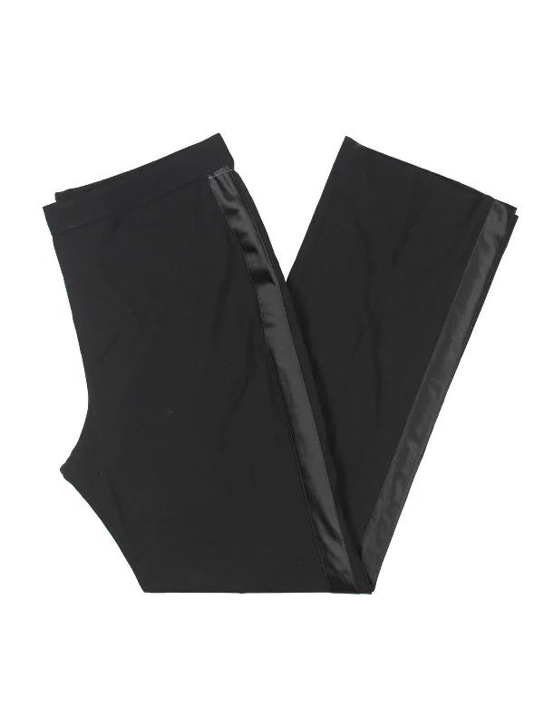 New Arrival Womens Wool Side Stripe Straight Leg Pants