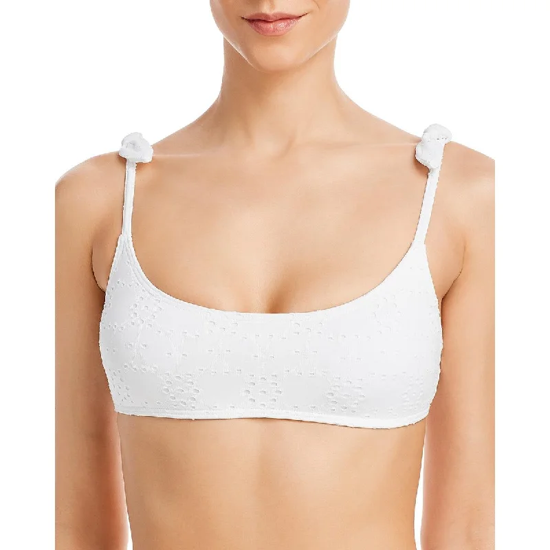 Price Drop Alert Aqua Swim Womens Eyelet Square Neck Bikini Swim Top