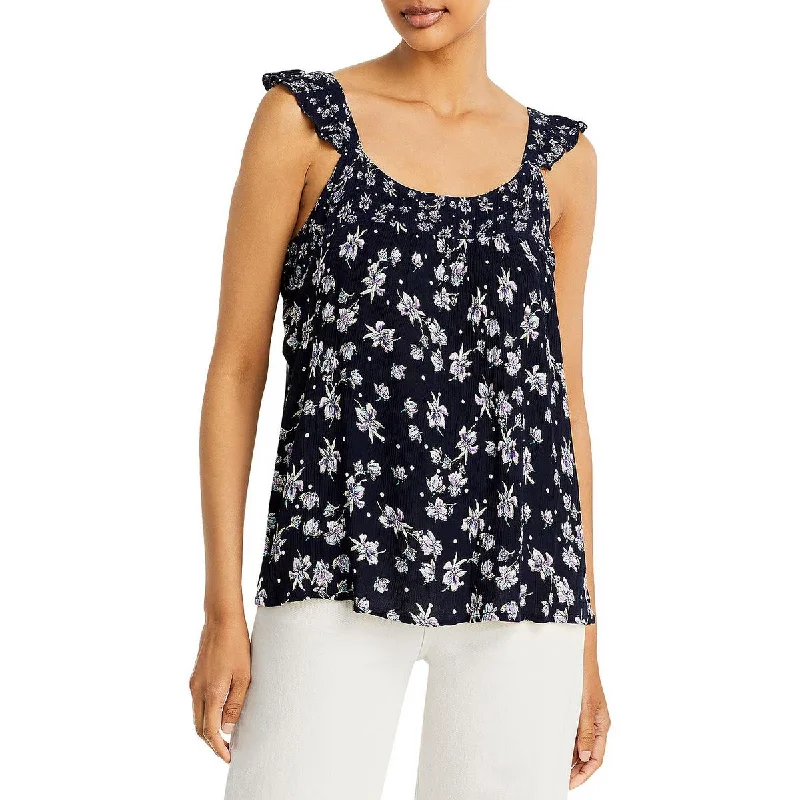 Price Drop Alert Bila Womens Floral Print Textured Tank Top