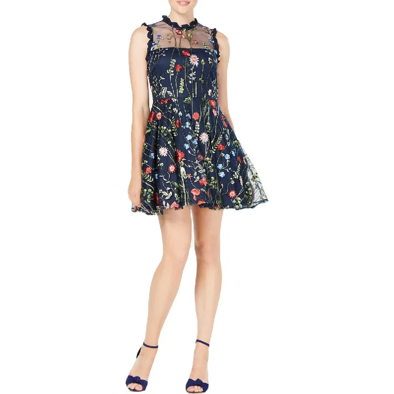 Great Bargains City Studio Womens Juniors Floral Mini Fit & Flare Dress