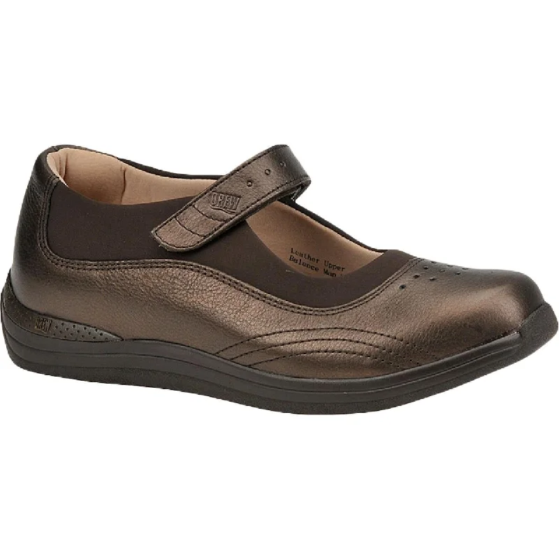 Drew Womens Rose Leather Mary Janes