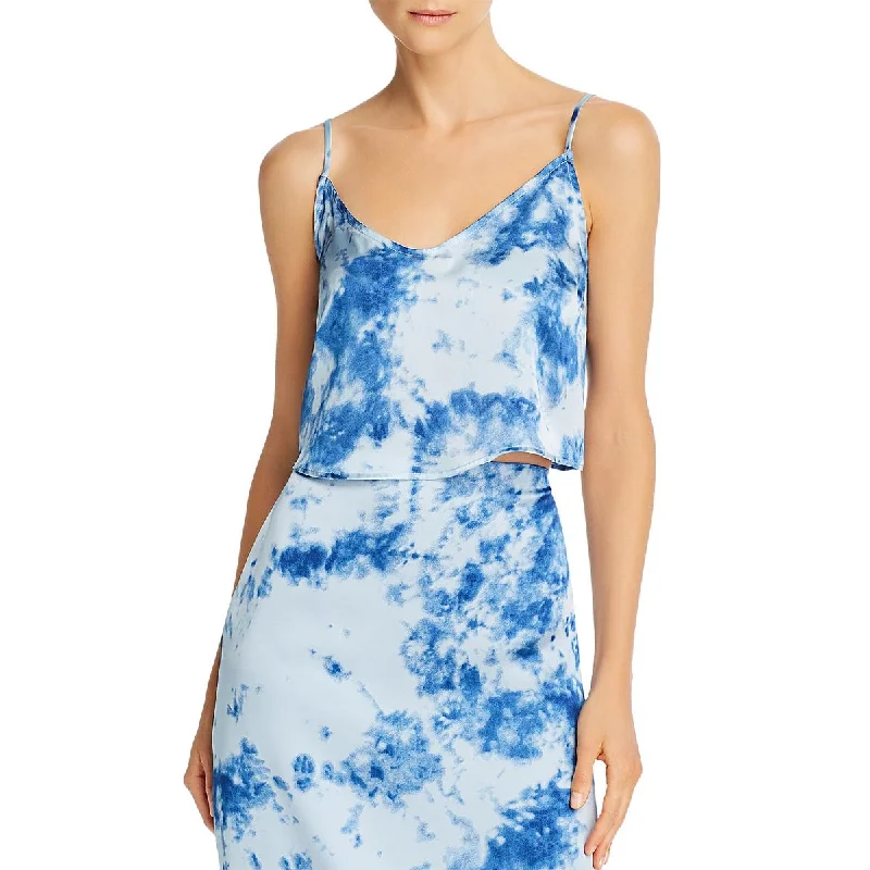 Exclusive Online Offer Fore Womens V Neck Tie Dye Crop Top
