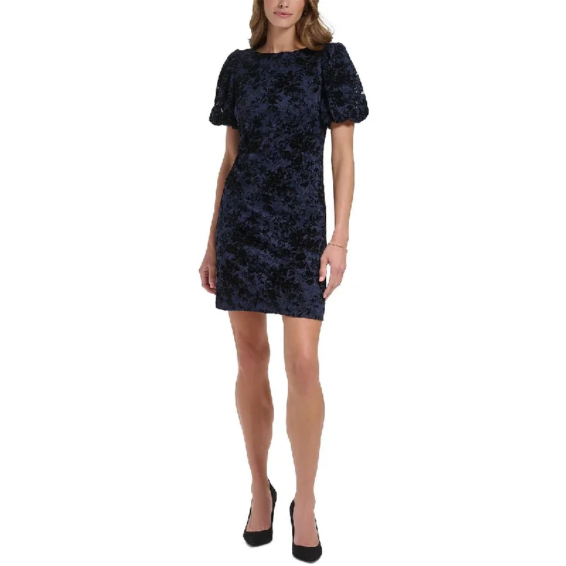 Jessica Howard Womens Lace Mini Sheath Dress