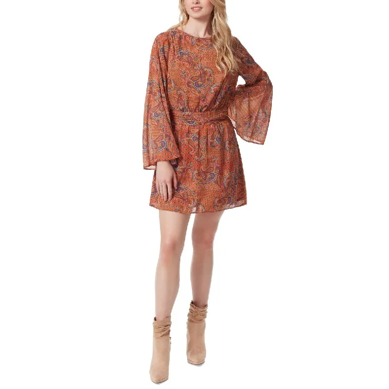 Price Cut Jessica Simpson Womens Paisley Short Mini Dress