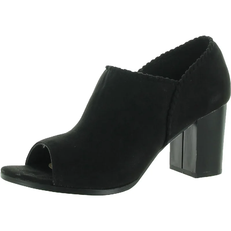 Midnight Madness Journee Collection Womens Peep Toe Ankle Shooties