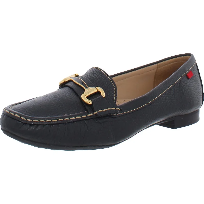 Marc Joseph Womens Grand St. Cushioned Footbed Leather Loafers