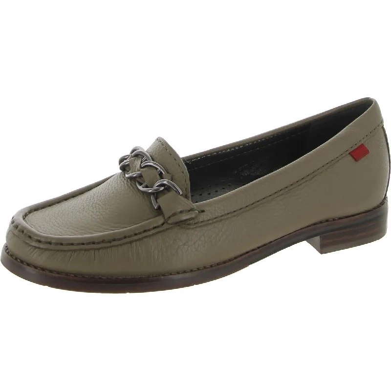 Marc Joseph Womens Park Ave South Leather Slip On Loafers