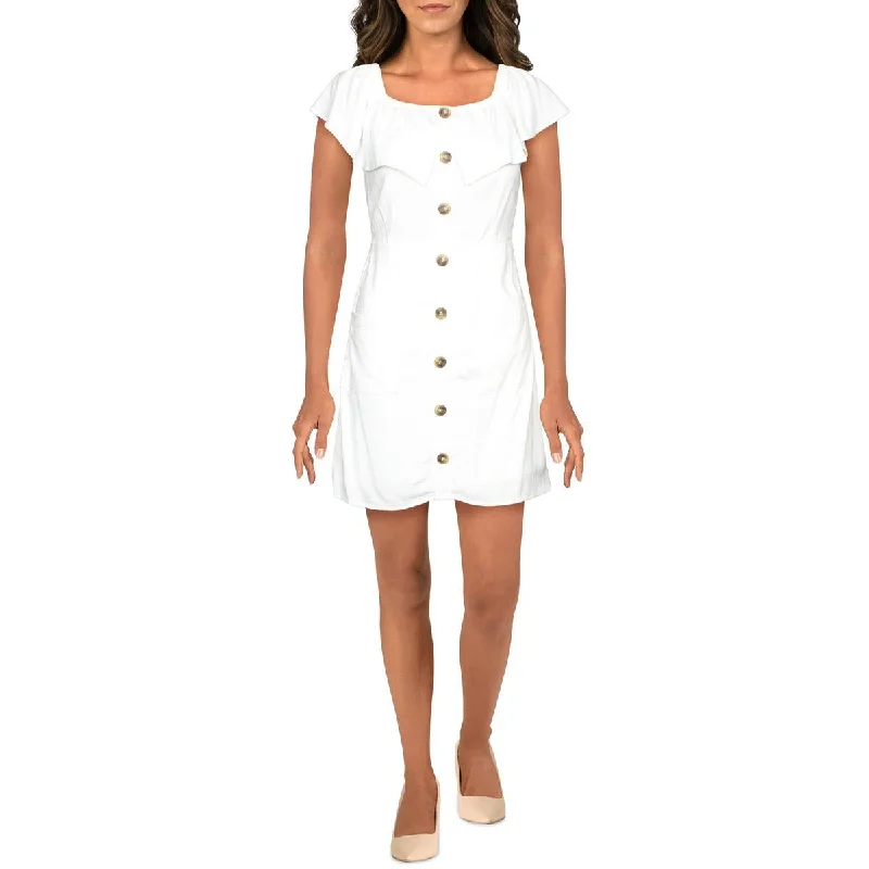 Hot Deal Mm mm mm Womens Ruffled Mini Mini Dress
