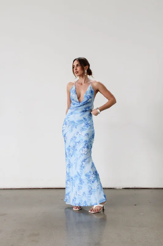 Ocean Waves Maxi Dress