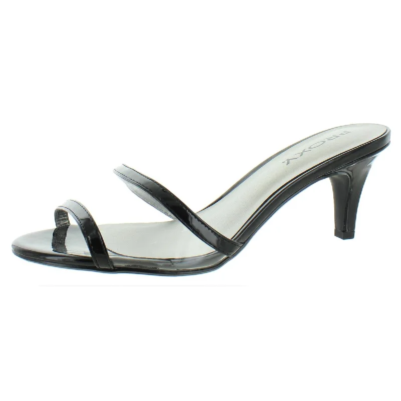 Crazy Deals Proxy Womens Ciampino Patent Slip On Heels
