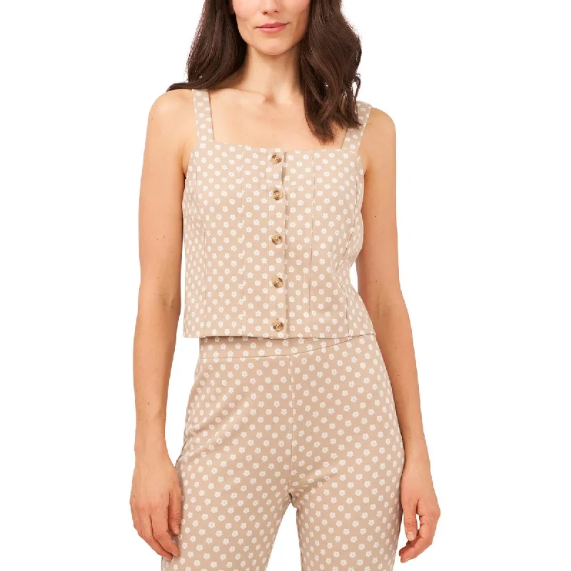 Act Fast Riley & Rae Womens Ponte Floral Tank Top