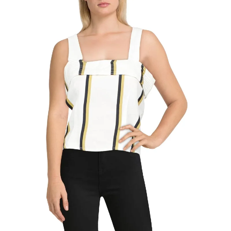 Clearance Event Sancia Womens Cibile Tencel Blend Square Neck Crop Top