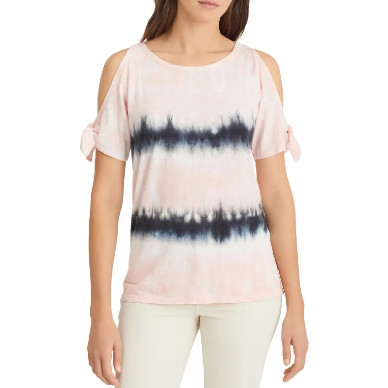 Price Drop Sanctuary Womens Lou Lou Cold Shoulder Tie Dye Pullover Top