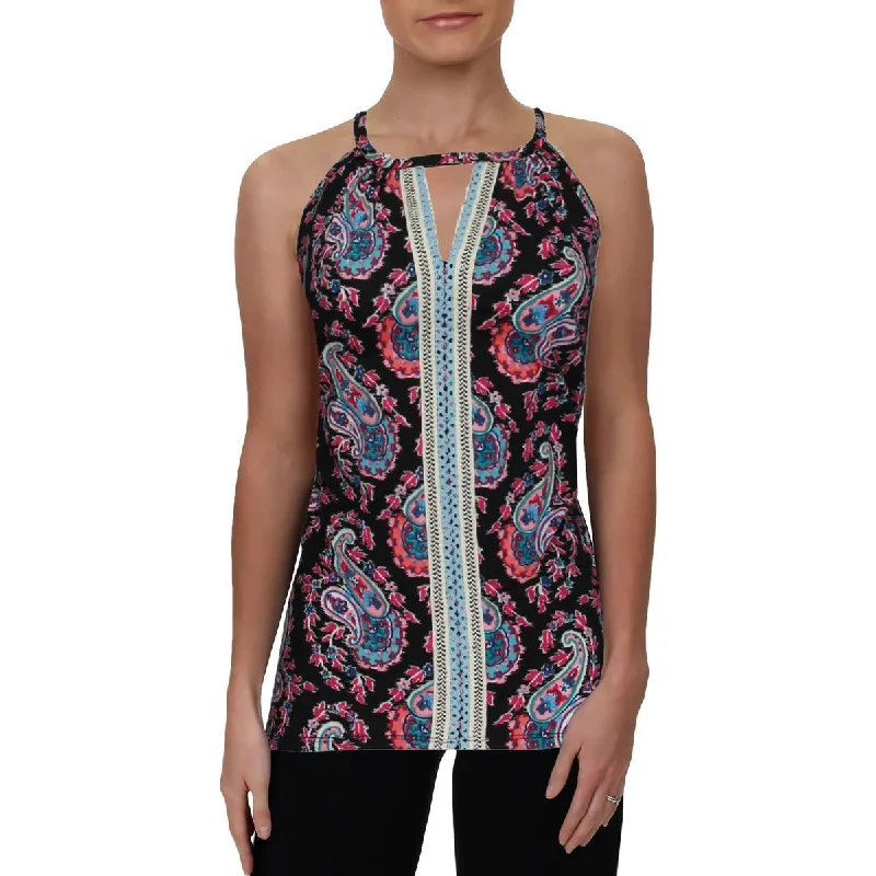 Big Discounts Single Thread Womens Printed Embroidered Halter Top