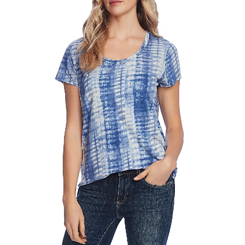 Value Deals Vince Camuto Womens Tie-Dye Scoop Neck T-Shirt