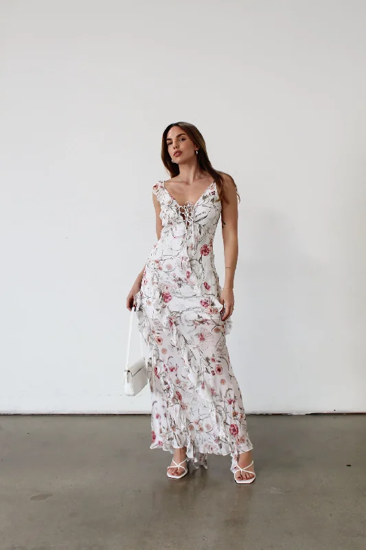 Vintage Floral Maxi Dress