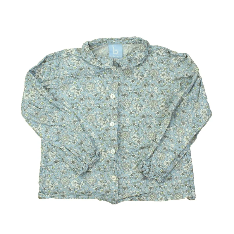 Price Rollback Bella Bliss Girls Blue | White | Grey Blouse