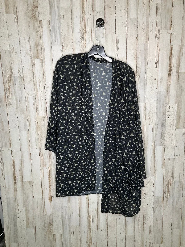 Don't Wait Black Kimono Wonderly, Size 2x