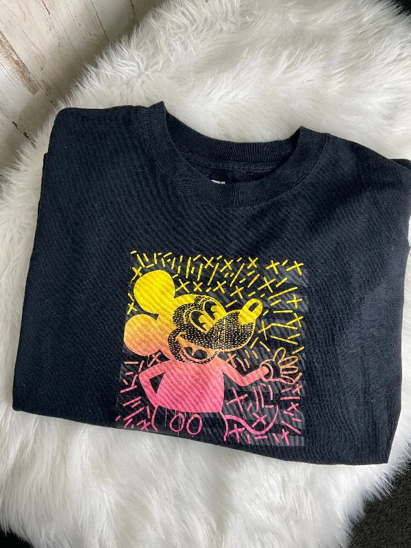 Epic Deals Black Top Short Sleeve Cmc, Size L