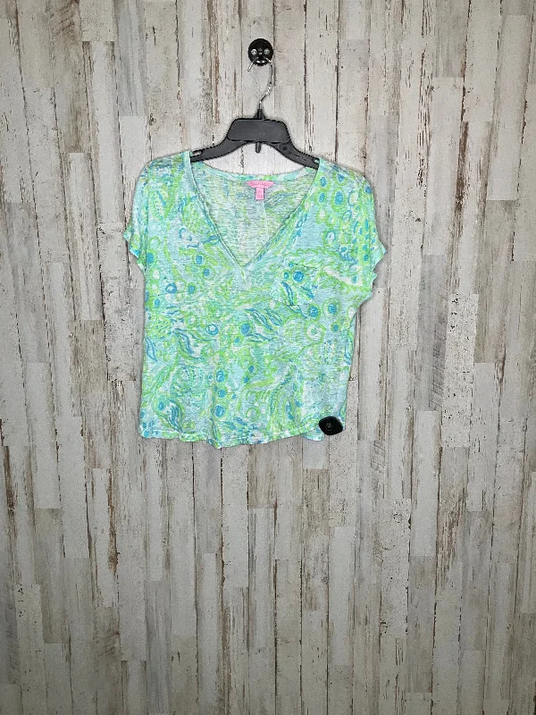 Buy More, Save More Blue & Green Top Long Sleeve Lilly Pulitzer, Size Xs