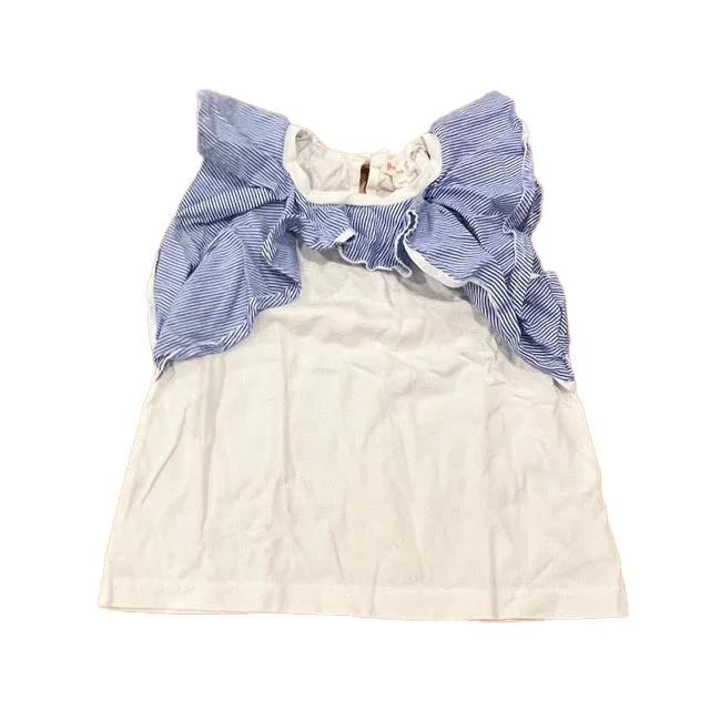 Instant Discount Crewcuts Girls Blue | White Short Sleeve Shirt