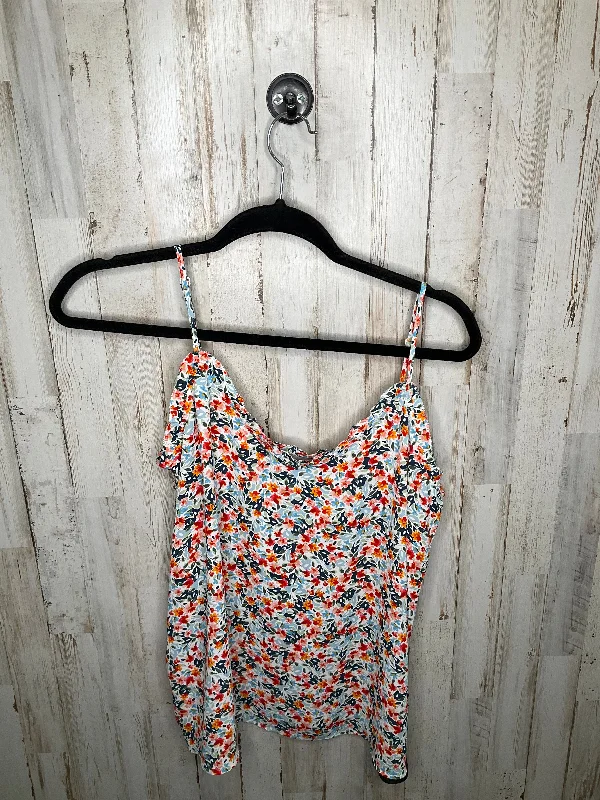 Steals and Deals Floral Print Tank Top Loft, Size S