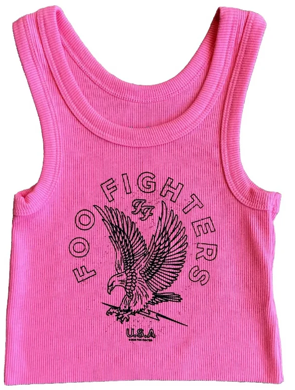 Exclusive Offers Girl's Foo Fighters Tank Top In Electric Pink
