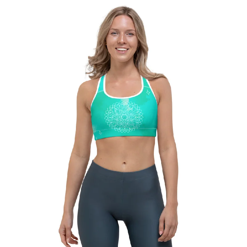 Savings Galore Green Mandala Sports bra
