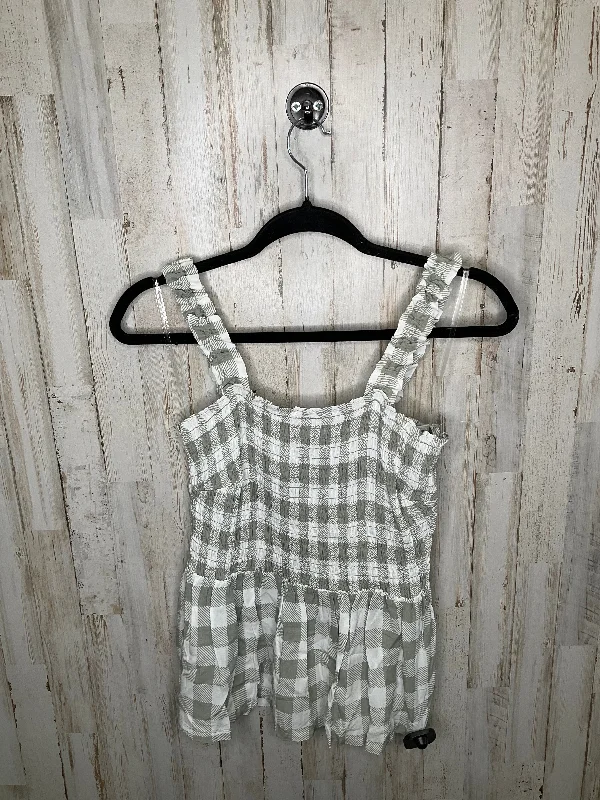 Buy Now Green & White Top Sleeveless Angels, Size M