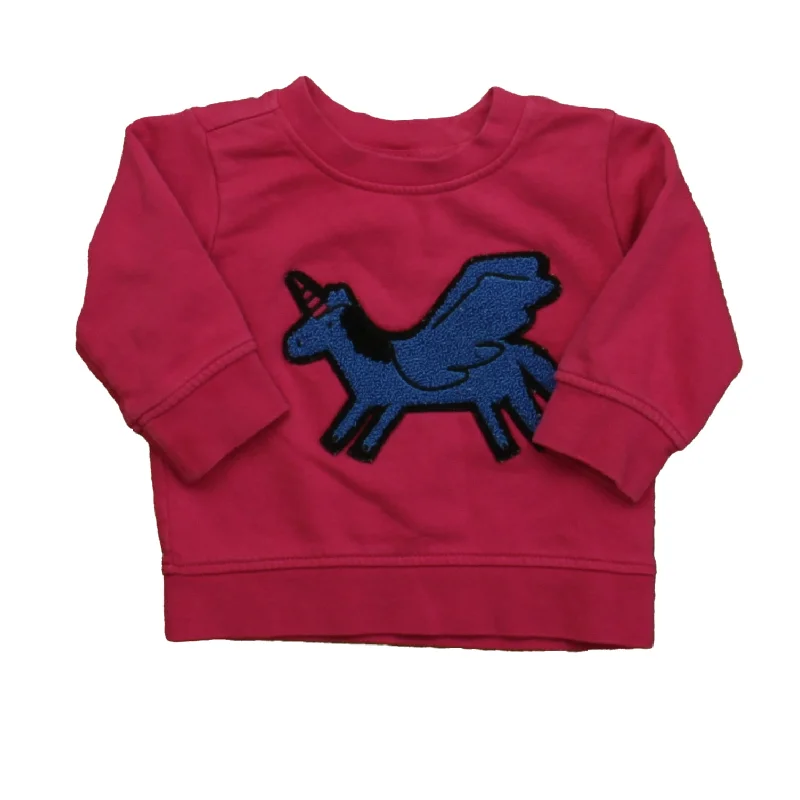 Bargain Blast Hanna Andersson Girls Pink | Blue Unicorn Long Sleeve Shirt