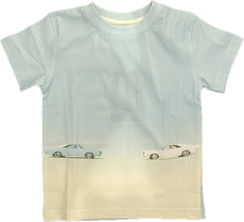 Epic Deals Kids Cars Photo Real Tee In Blue