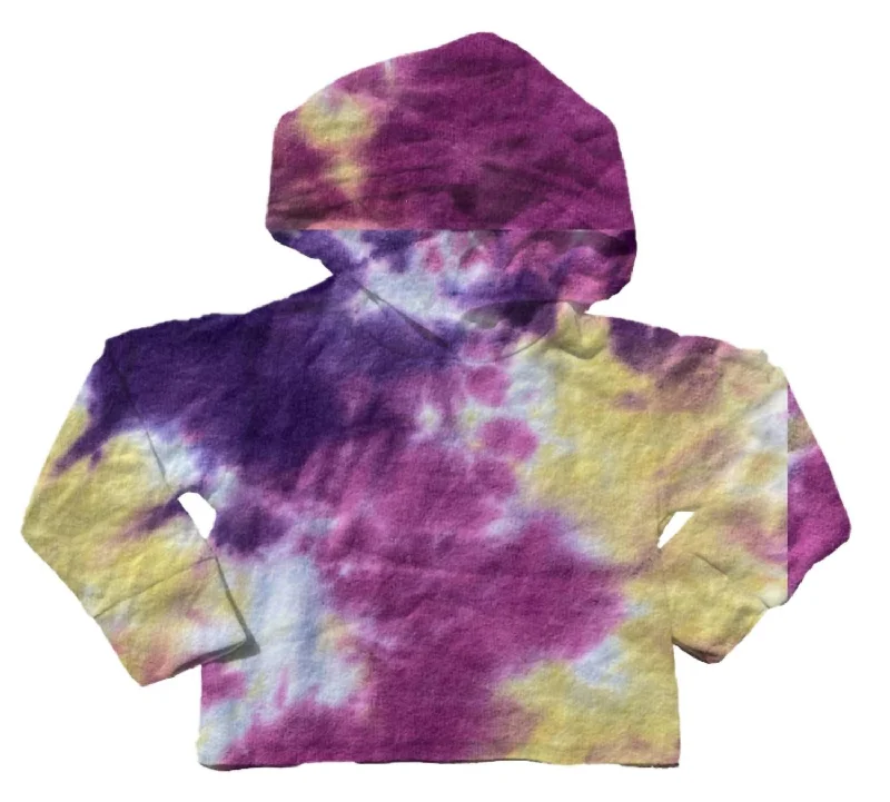Major Savings Kids Crop Hoody In Berry Blast